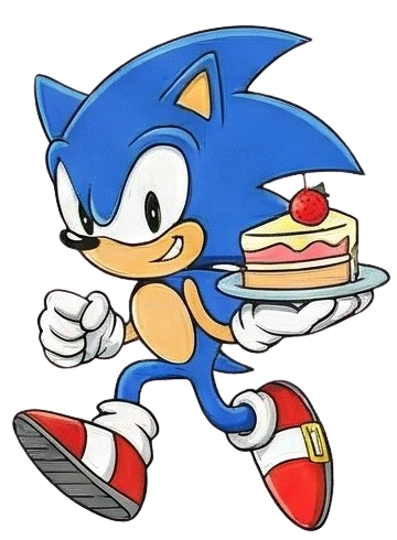Sonic con pastel
